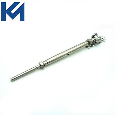 Stainless Steel Rigging Screw With Deck Toggle and Swage Stud Terminal