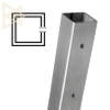 Pre-drilled Stainless Steel Tension End Square Post 